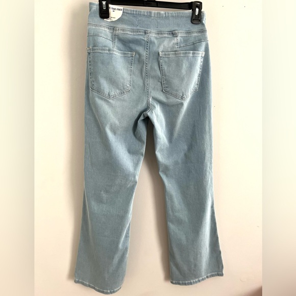 🌻🆕FREE PEOPLE IN MY FEELINGS CROPPED SLIM FLARE JEANS-SIZE SMALL (4-6) - Picture 14 of 14